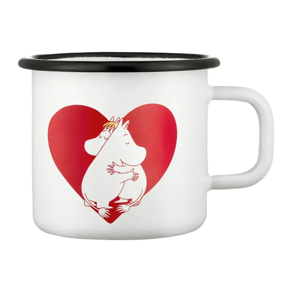 Taza esmaltada Moomin 37 cl, Corazón