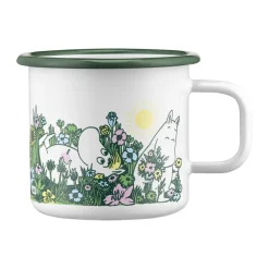 Taza esmaltada Moomin 37 cl, In the garden