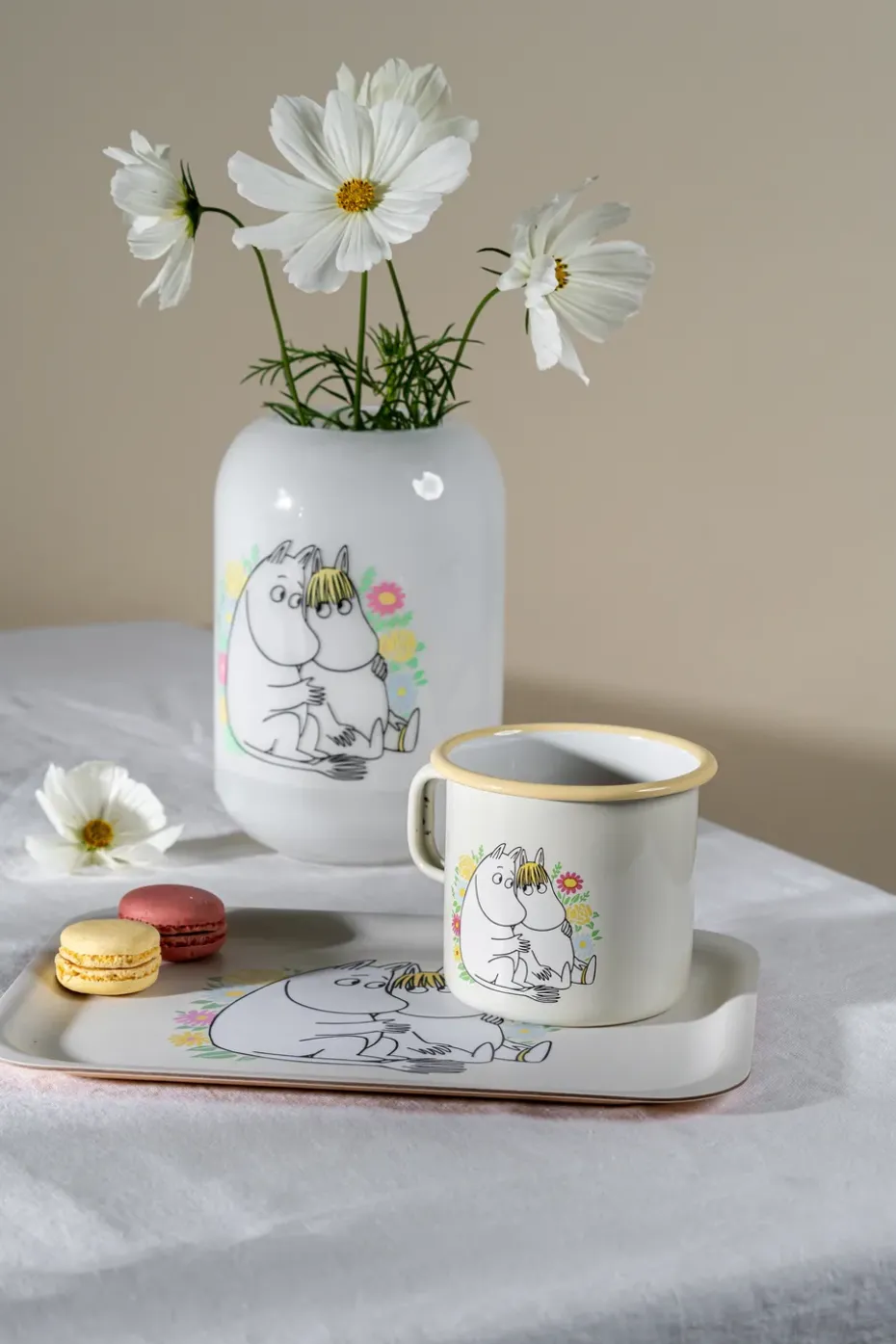 Taza esmaltada Mumin 55 cl, Flowers