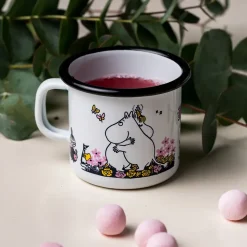 Taza esmaltada Mumin abrazo 25 cl, blanco