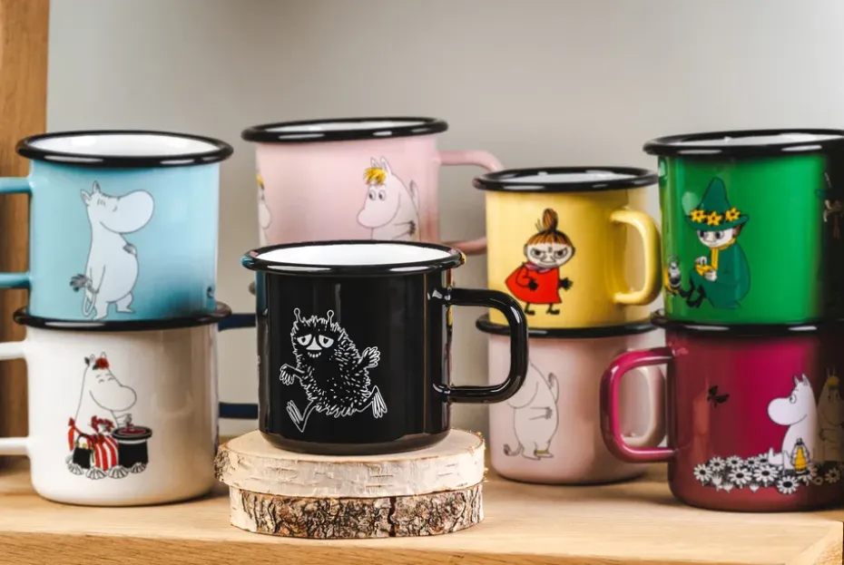 Taza esmaltada Stinky 37 cl, negro