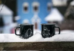 Taza esmaltada Stinky 37 cl, negro