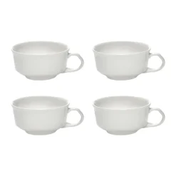 Taza espresso Silhouette 10 cl set de 4, White