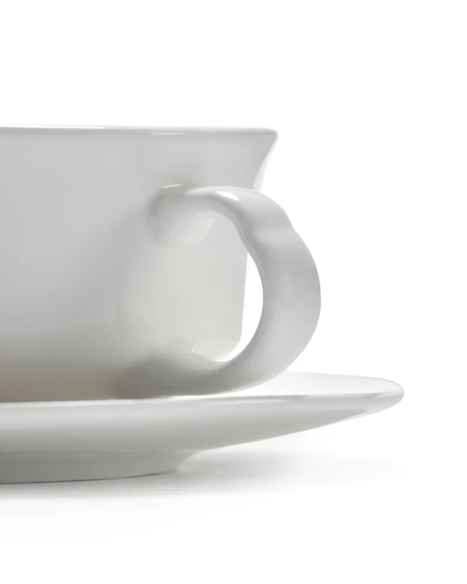 Taza espresso Silhouette 10 cl set de 4, White