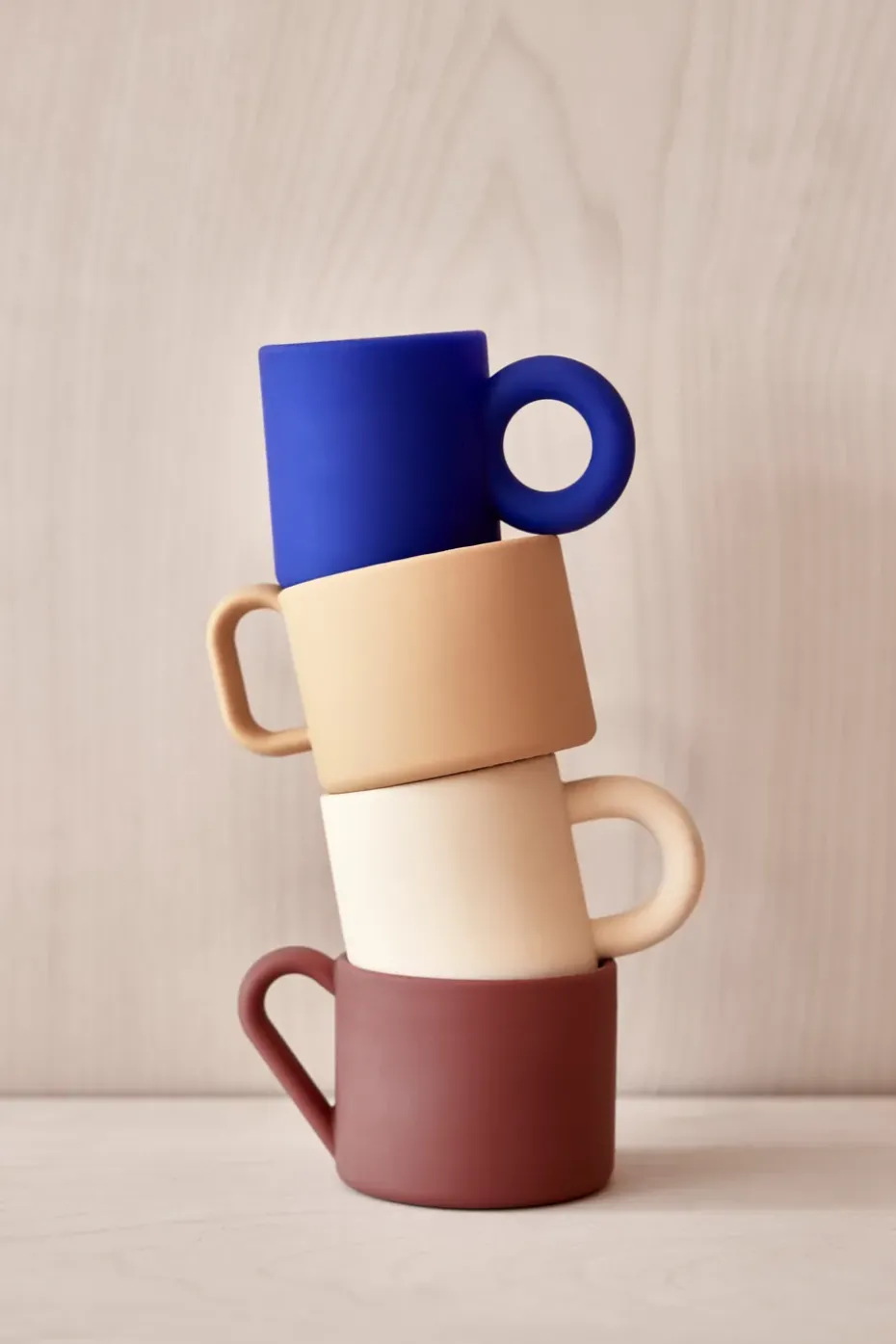 Taza infantil Nomu 2 piezas, OpticBlue-LightRubber