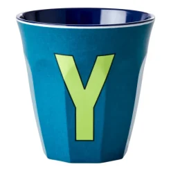 Taza melamina Rice mediana letra Y 30 cl, Emerald green