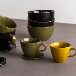 Taza mini Good Morning Coffee 17,5 cl, Fir green