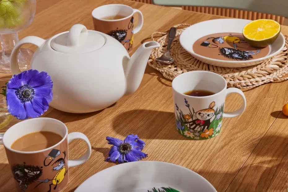 Taza Moomin Little My and meadow, blanco-multi