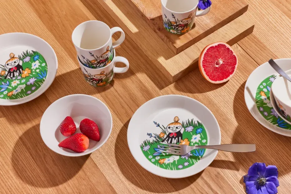 Taza Moomin Little My and meadow, blanco-multi