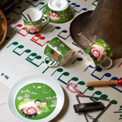 Taza Moomin Thingumy & Bob King's Ruby, verde