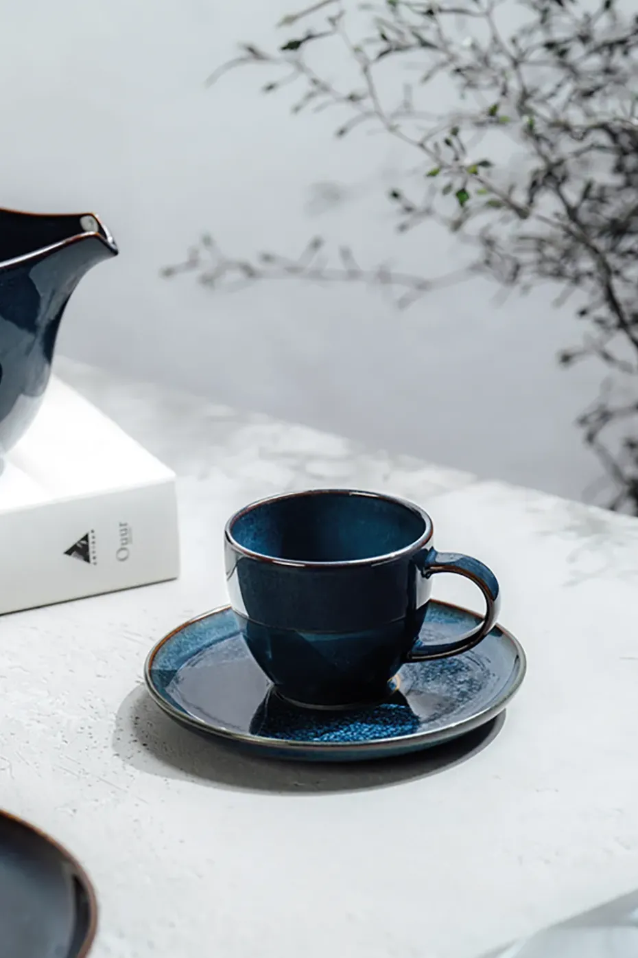 Taza para café espresso Crafted Denim 6 cl, Blue