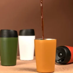 Taza para coche Loke 24 cl, amarillo