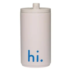 Taza portátil Design Letters 35 cl, Hi-pastel beige