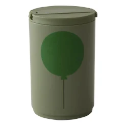 Taza térmica con pajita Design Letters 33 cl, Forest Green