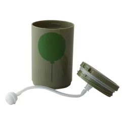Taza térmica con pajita Design Letters 33 cl, Forest Green