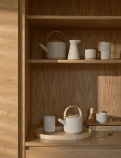 Taza térmica con posavasos Theo 25 cl, Sand
