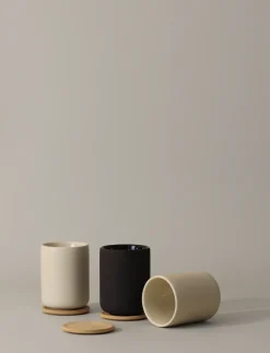 Taza térmica con posavasos Theo 25 cl, Sand
