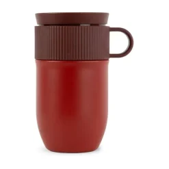 Taza térmica para coche Ted 28 cm, Burdeos