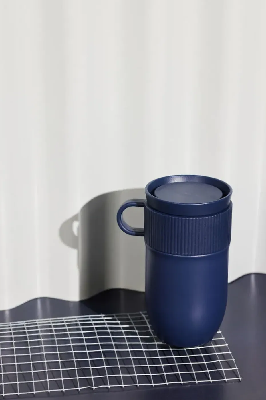 Taza térmica para coche Ted 28 cm, Azul