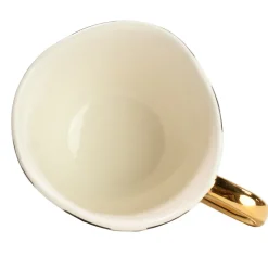 Taza Vigdis, negro-blanco-oro