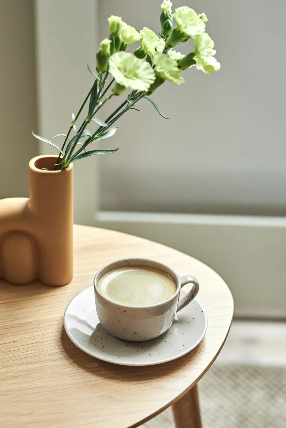 Taza y platillo Freckle 26 cl, Beige
