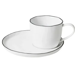 Taza y plato Salt, grande, 6,5 cm