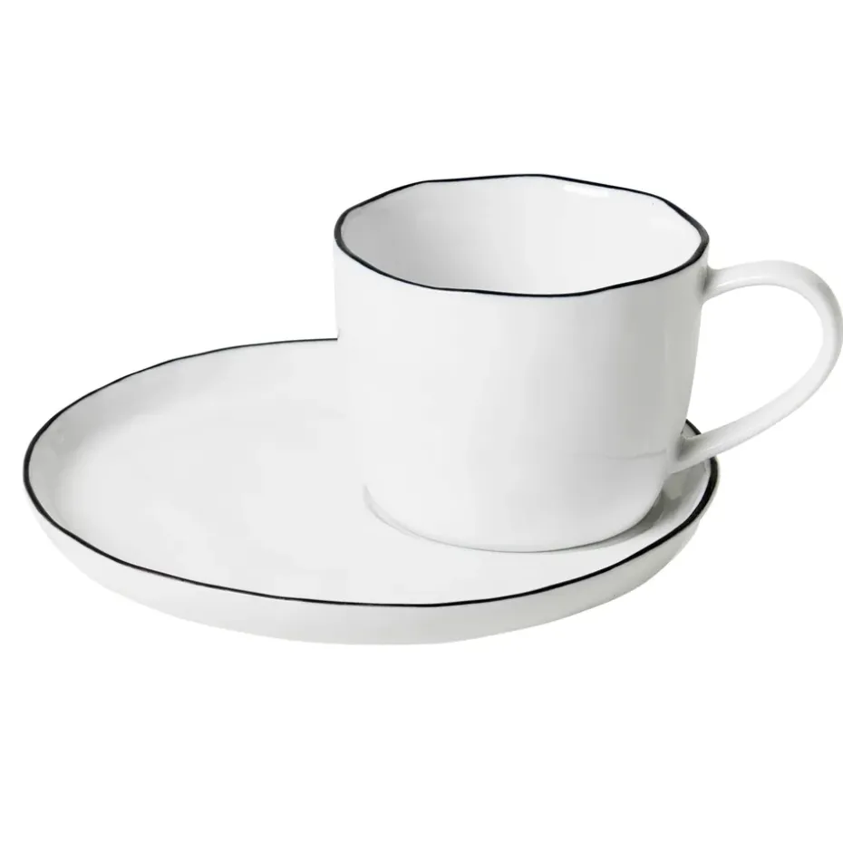 Taza y plato Salt, grande, 6,5 cm