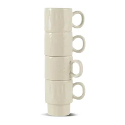 Tazas espresso Coffee & More, 4-pack, Beige