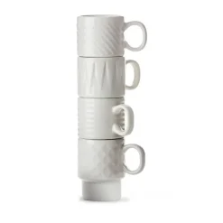 Tazas espresso Coffee & More, 4-pack, Blanco