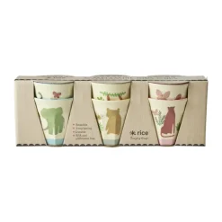Tazas pequeñas Rice melamina, 6-pack, Jungla Dulce