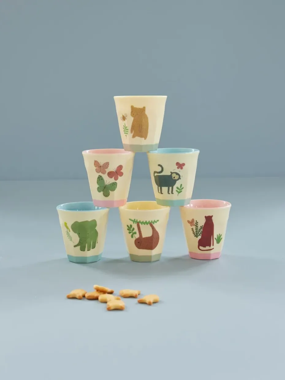 Tazas pequeñas Rice melamina, 6-pack, Jungla Dulce