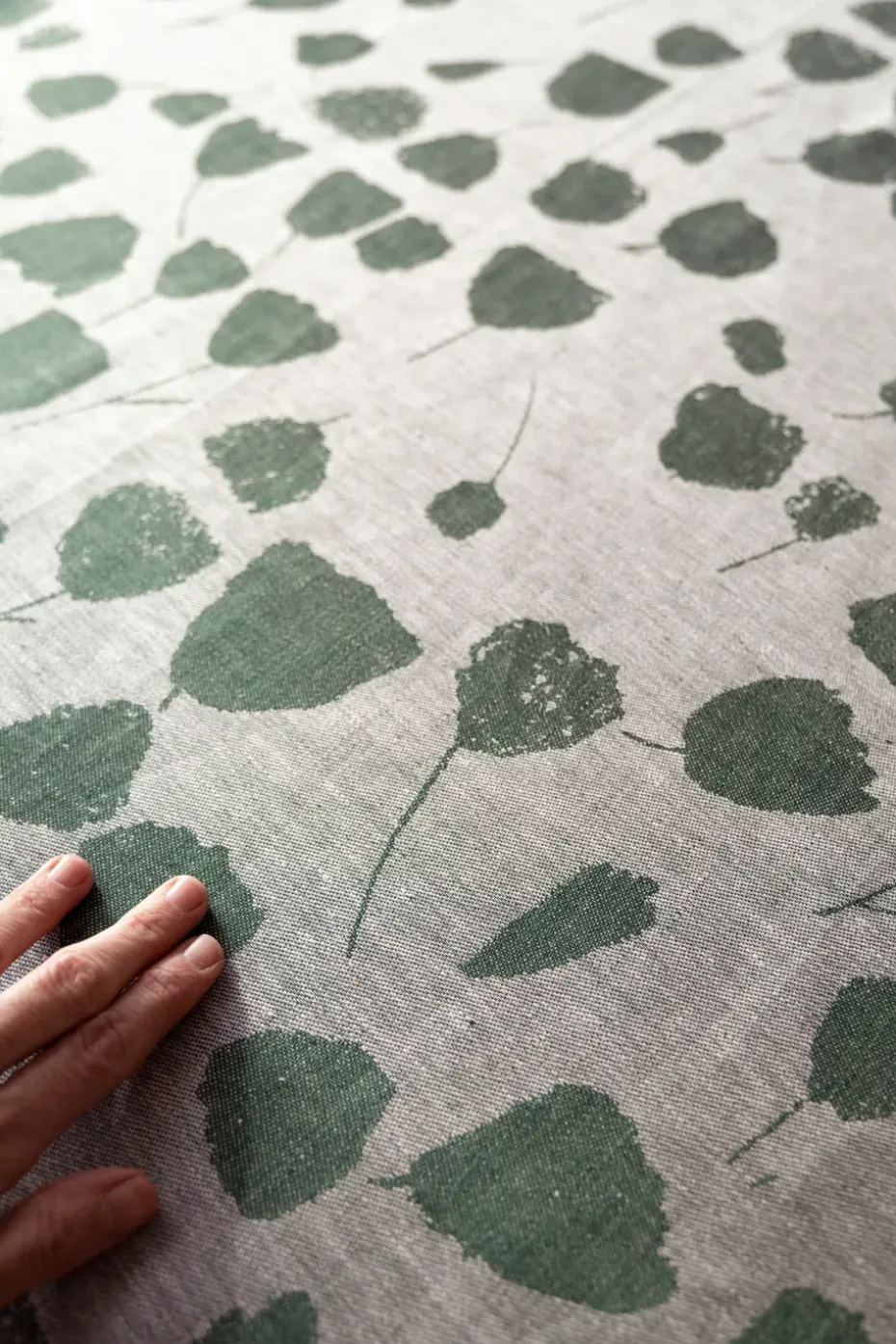 Tela Bouquet, Verde-off-white