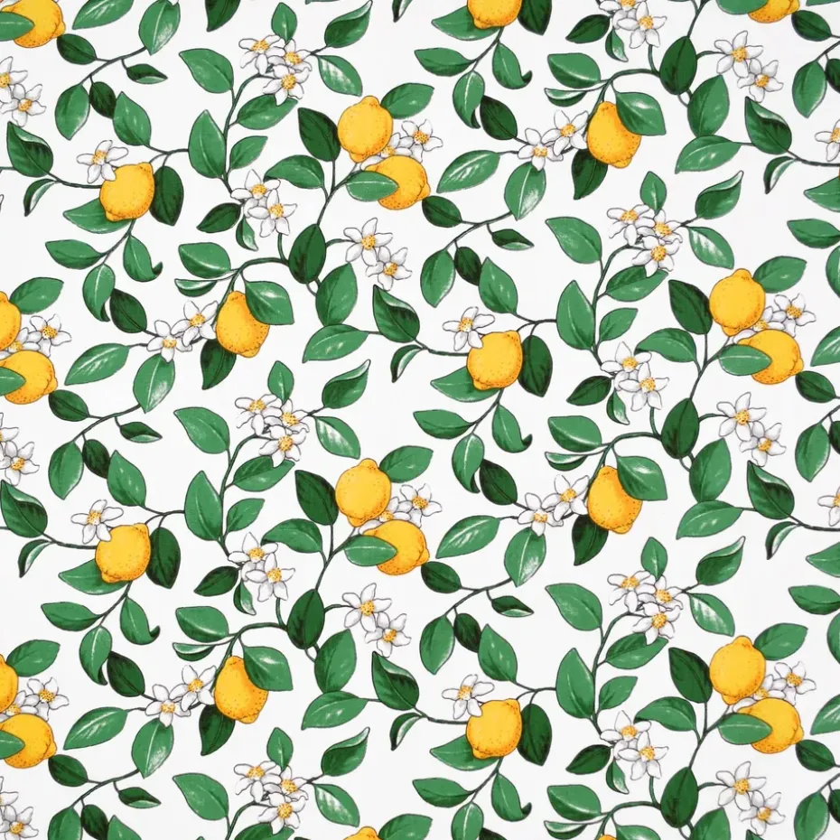 Tela Citronlycka, blanco