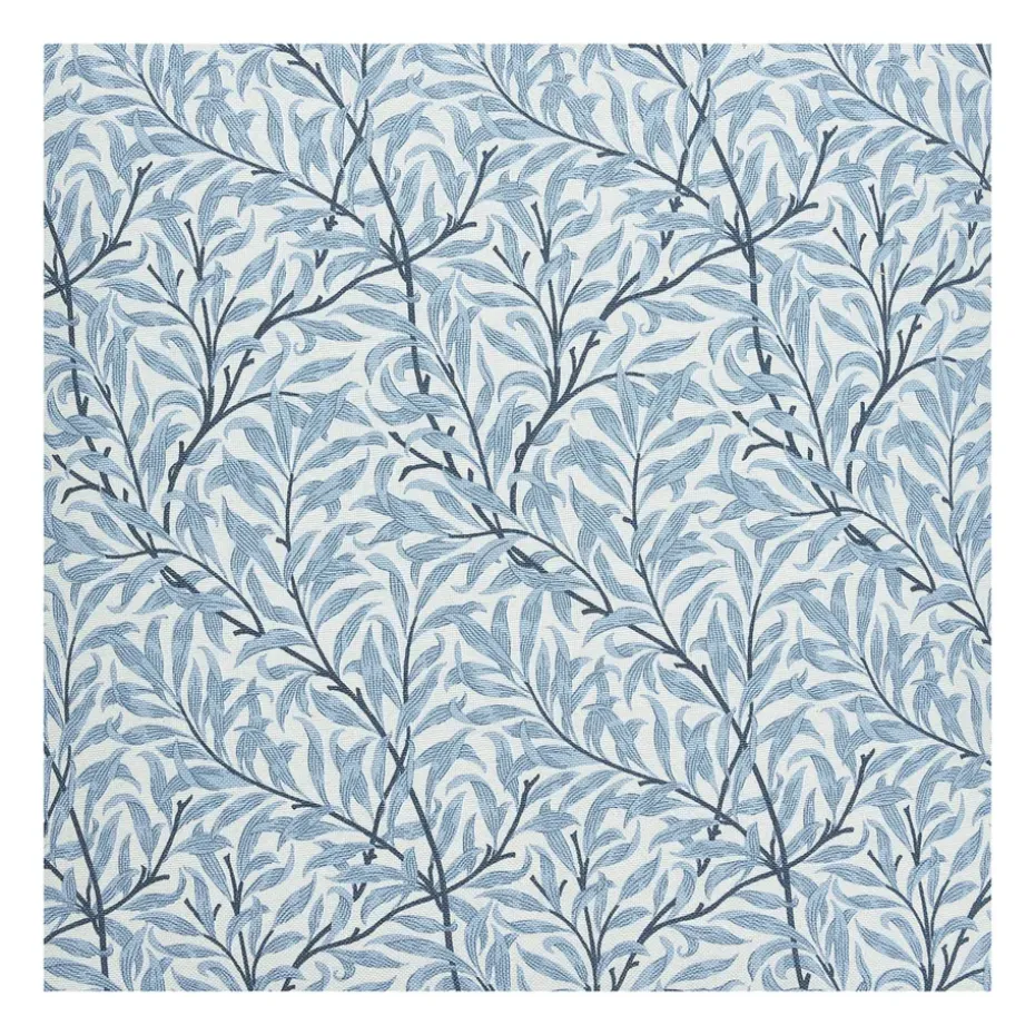 Tela Ramas, blanco-azul claro
