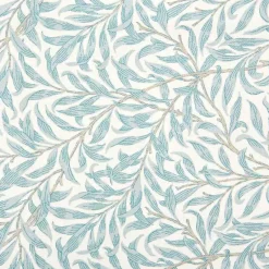 Tela Ramas, turquesa-blanco