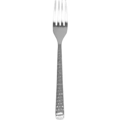 Tenedor de mesa Hune, Brushed satin hammered