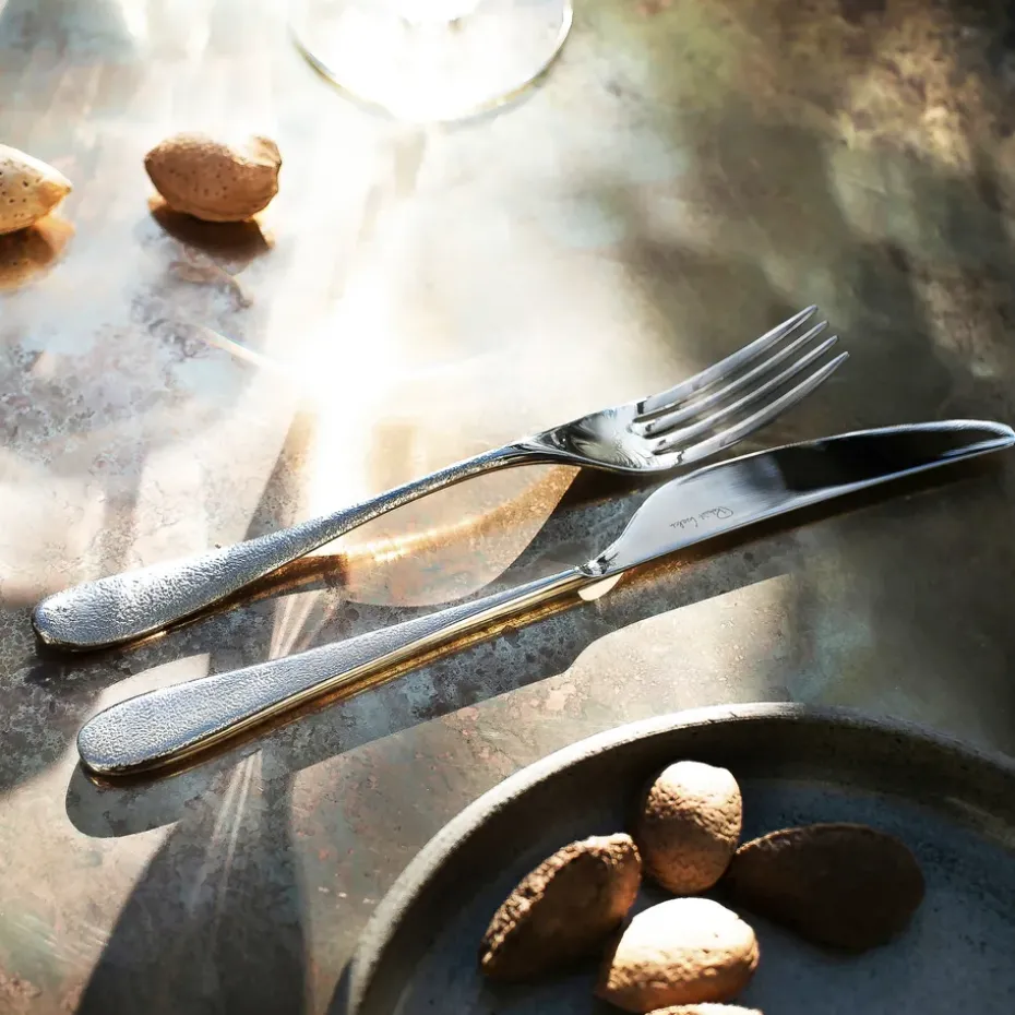 Tenedor de mesa Sandstone brillante, acero inoxidable