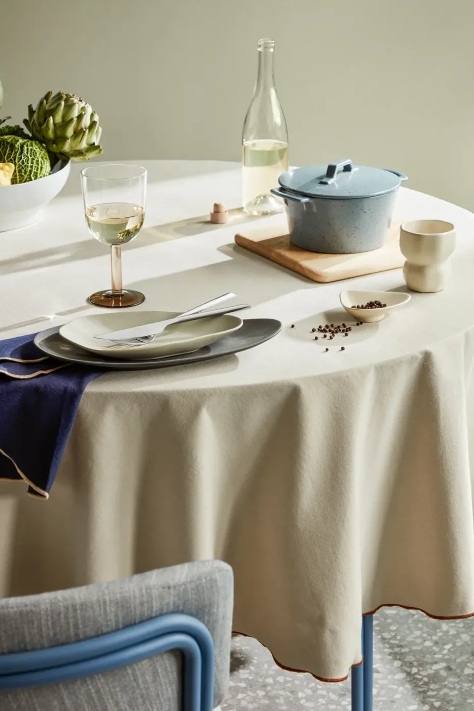 Tenedor de mesa Sletten, Flana satin forged