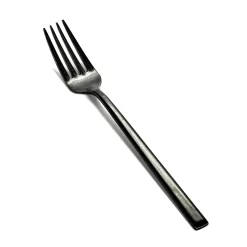 Tenedor de postre Pure, negro