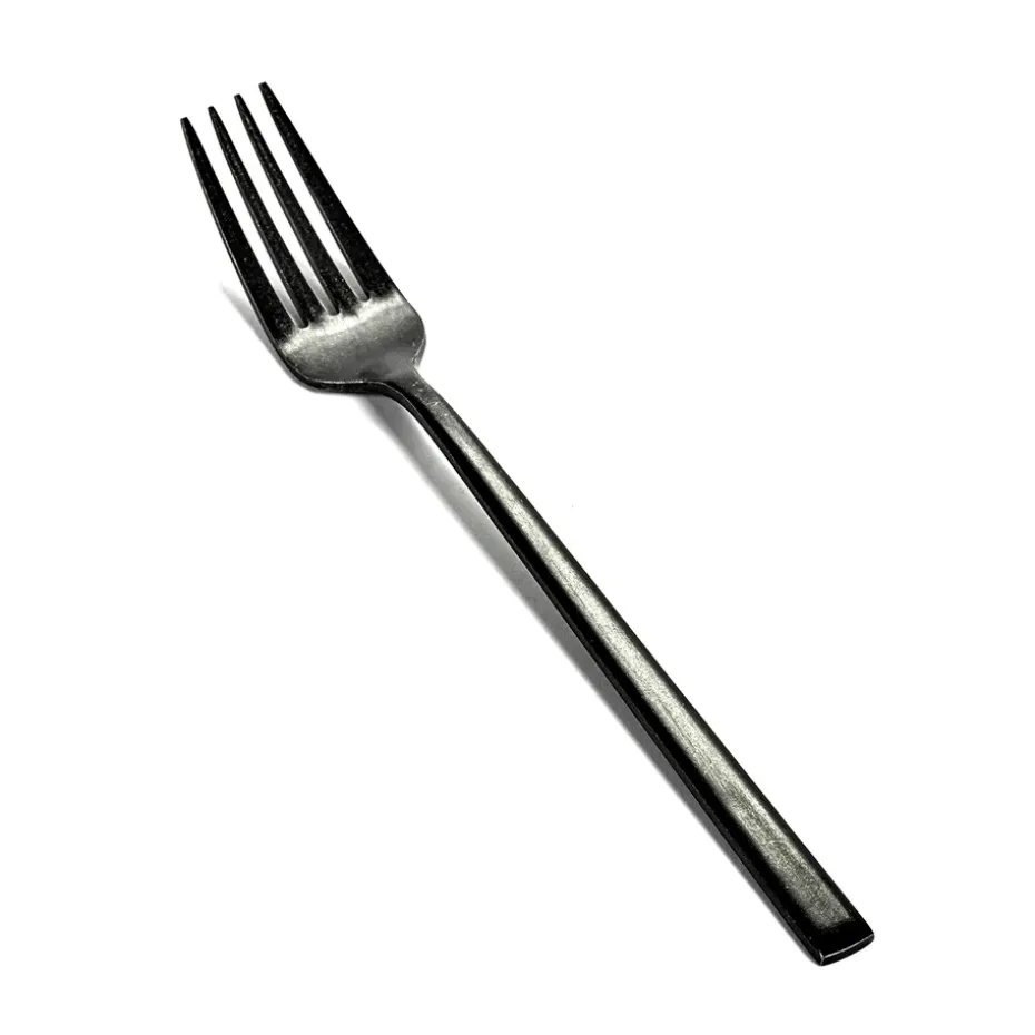 Tenedor de postre Pure, negro