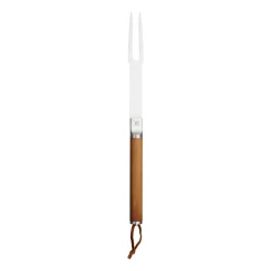 Tenedor grill Norden, acero inoxidable-abedul