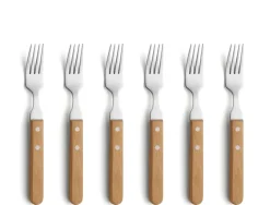 Tenedores de carne Pizza 6-pack, Roble