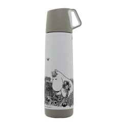 Termo Mumin Graphic 50 cl, Blanco-negro