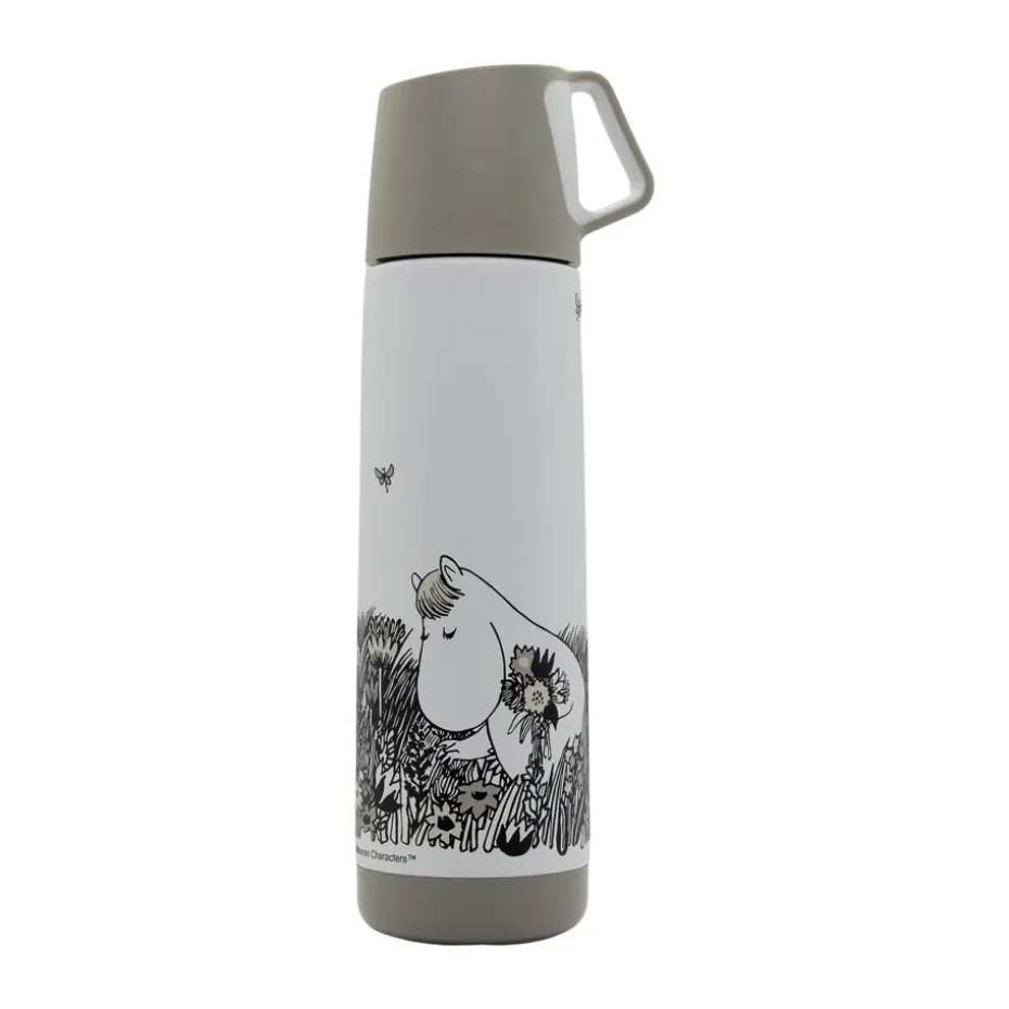Termo Mumin Graphic 50 cl, Blanco-negro