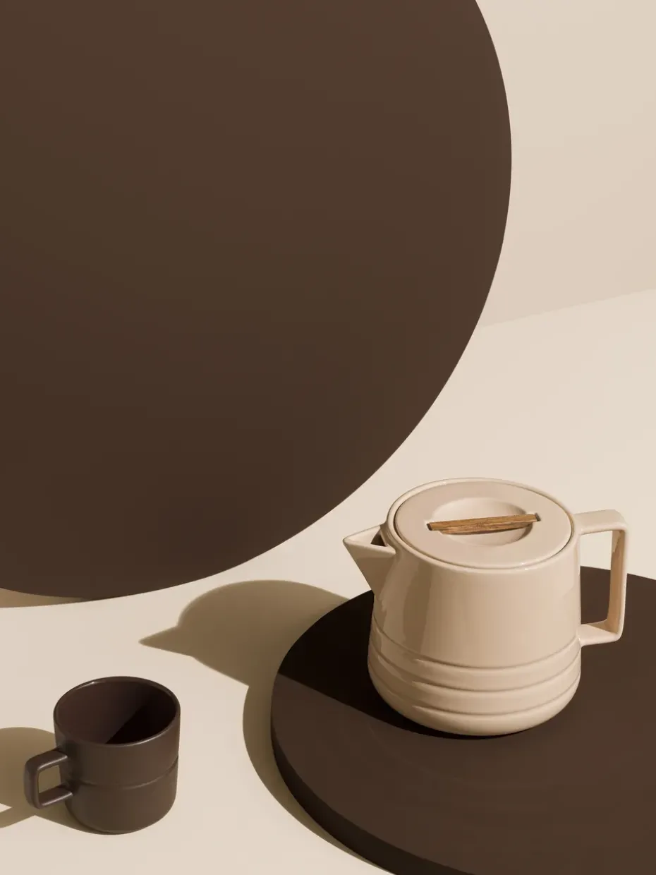 Tetera Lines 1,5 L, Beige