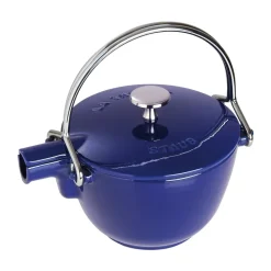 Tetera Staub de hierro fundido redonda 1,15 L, Azul oscuro