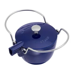 Tetera Staub de hierro fundido redonda 1,15 L, Azul oscuro