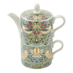 Tetera y taza de té Strawberry Thief, Multi