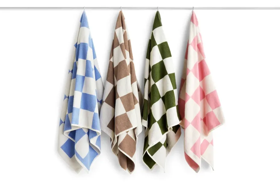 Toalla de baño Check 70x136 cm, Sky blue