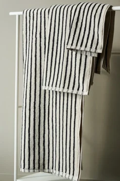 Toalla de baño Drift 70x140 cm, Blanco-negro
